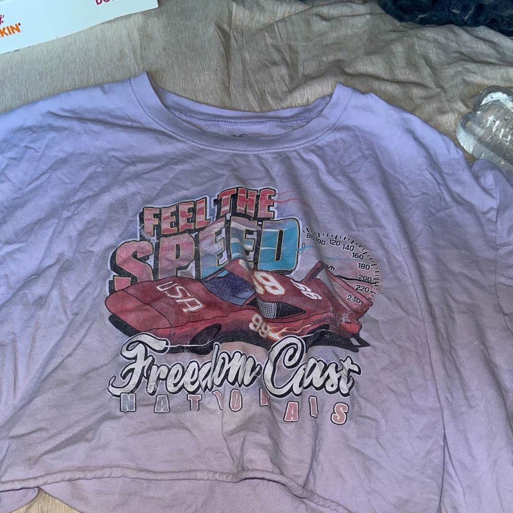 Hollister Light Purple Cotton Tee